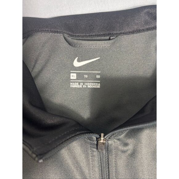 Nike Mens Size XL Minnesota State University Mankato Zip Sweatshirt Gray/Black - Picture 7 of 8